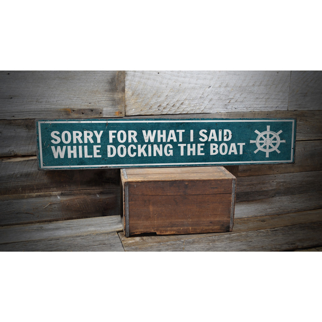 Funny Boat Wood Sign