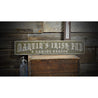 Irish Pub Gaming Parlor Rustic Wood Sign