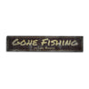 Gone Fishing Rustic Wood Sign