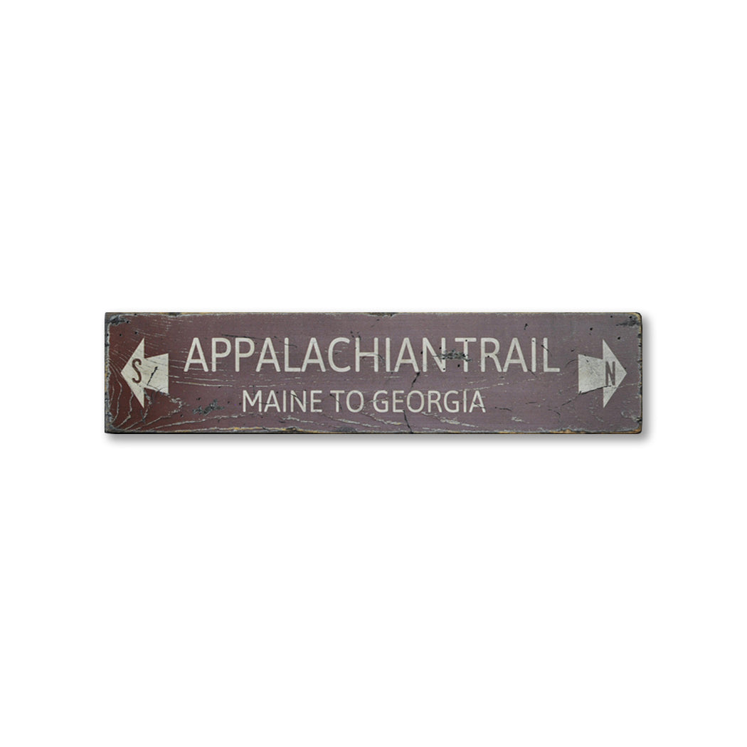 Appalachian Trail Rustic Wood Sign