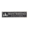 Mountain Latitude and Longitude Rustic Wood Sign