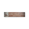 Lake House & State Rustic Wood Sign