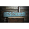 Coffee Shop Est Date Rustic Wood Sign