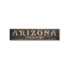 Arizona Territory Rustic Wood Sign