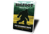 Bigfoot National Forest Stay On Marked Trails Sign