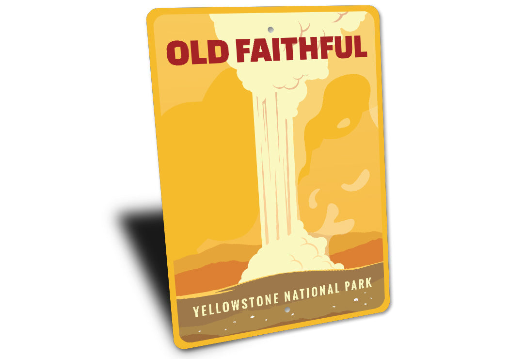 Yellowstone National Park Old Faithful Sign