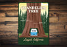 Chandelier Tree Drive-Thru Tree Park Sign