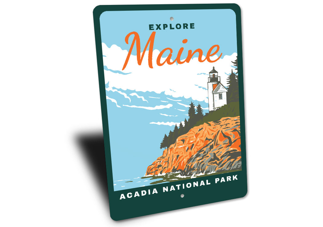 Acadia National Park Explore Maine Signs