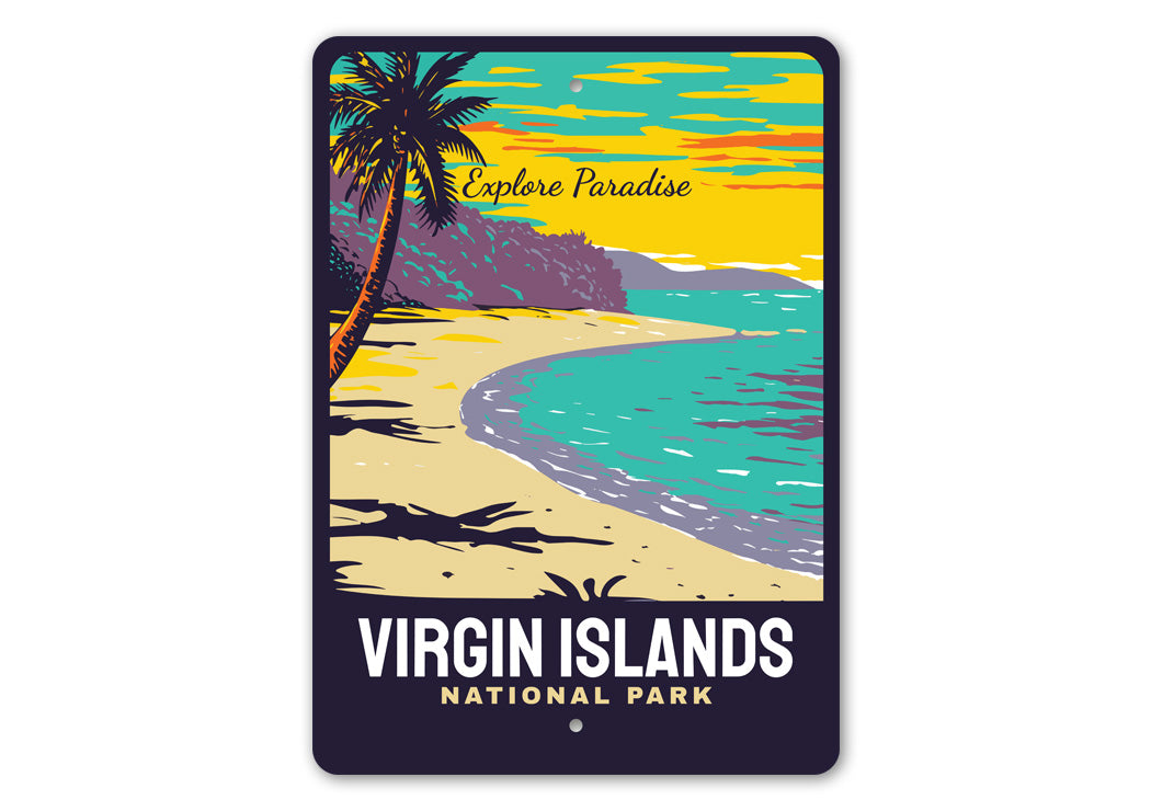 Virgin Islands National Park Explore Paradise Signs