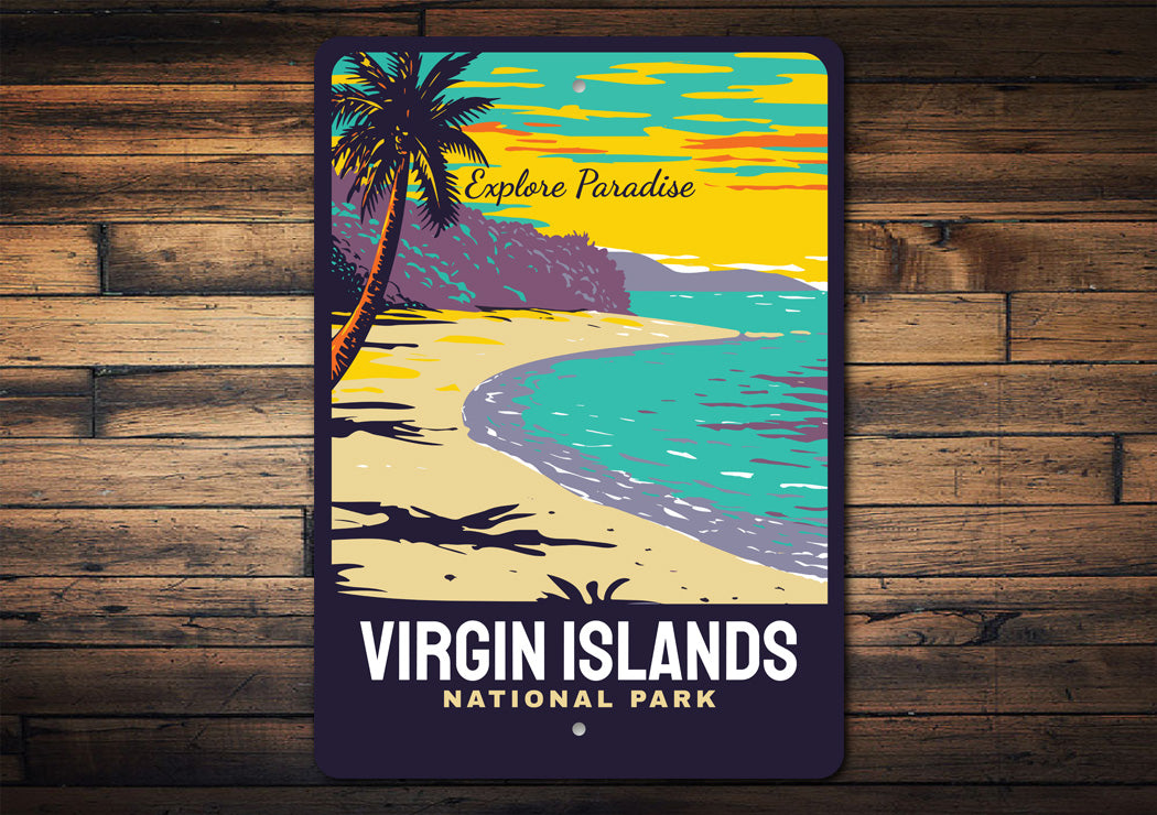 Virgin Islands National Park Explore Paradise Signs