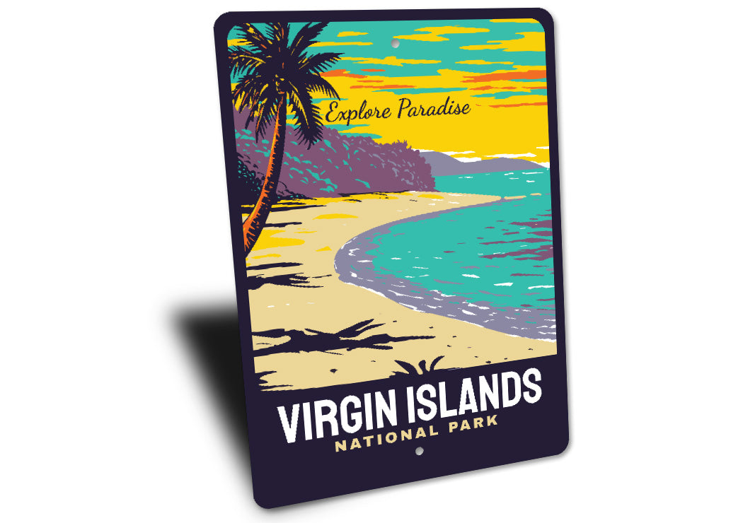 Virgin Islands National Park Explore Paradise Signs