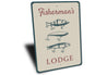 Fisherman's Lodge Fishing Lure Sign