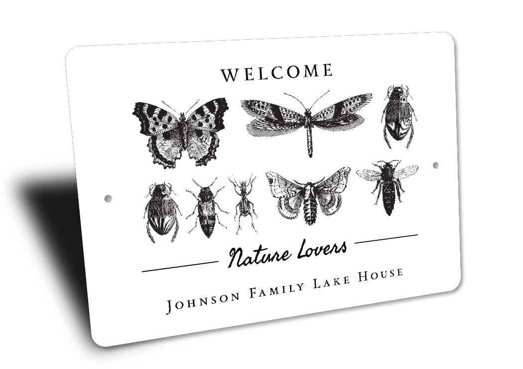 Nature Lovers Personalized Family Lake House Sign