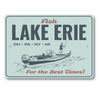 Fishing Lake Erie For The Best Times Sign