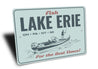 Fishing Lake Erie For The Best Times Sign