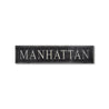 Manhattan New York Rustic Wood Sign