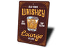 Old Town Whiskey Sit Long Sip Slow Lounge Metal Sign