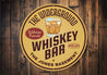 The Underground Whiskey Bar Custom Bar Sign