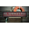 Bar/Pub w/ Slogan Rustic Wood Sign