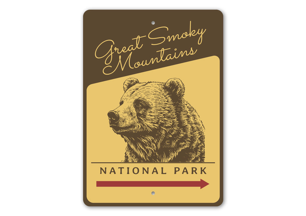 Great Smoky Mountains National Park Black Bear Sign