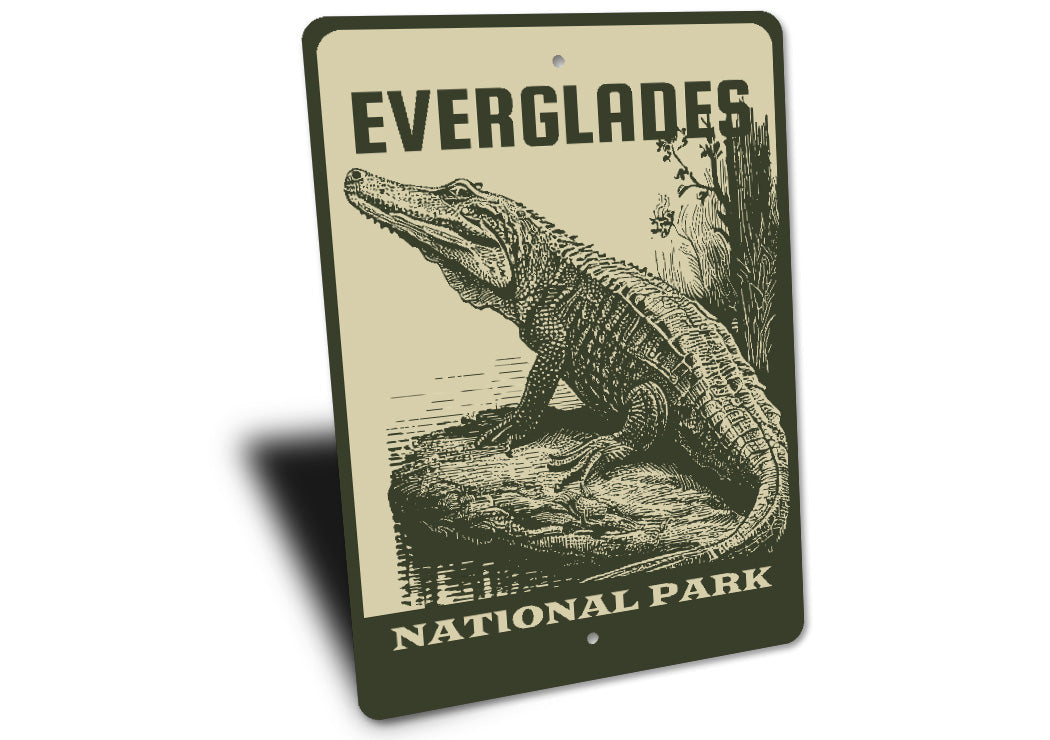 Everglades National Park Florida Alligator Sign