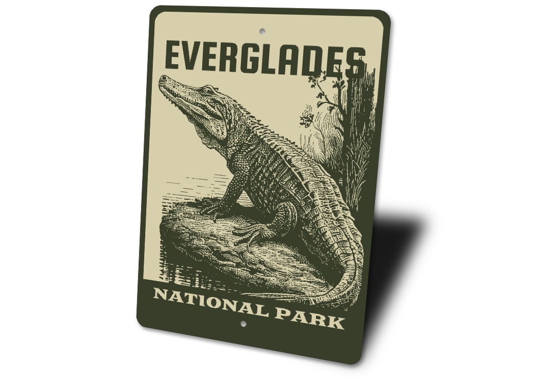 Everglades National Park Florida Alligator Sign