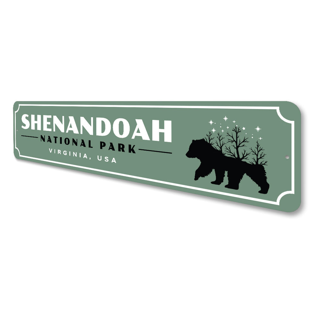 Shenandoah National Park Virginia USA Sign