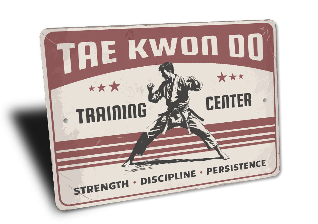 Taekwondo Training Center Strength Discipline Sign