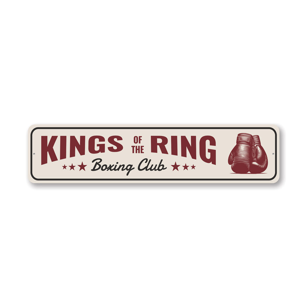 Kings Of The Ring Boxing Club Sign