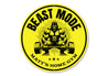 Beast Mode Personalized Home Gym Weight Lifting Sign