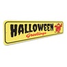 Halloween Greetings Waving Monster Welcome Sign