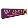 Witch's Bar And Lounge Try Our House Brew Halloween Sign