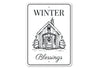 Winter Blessings Decor Sign