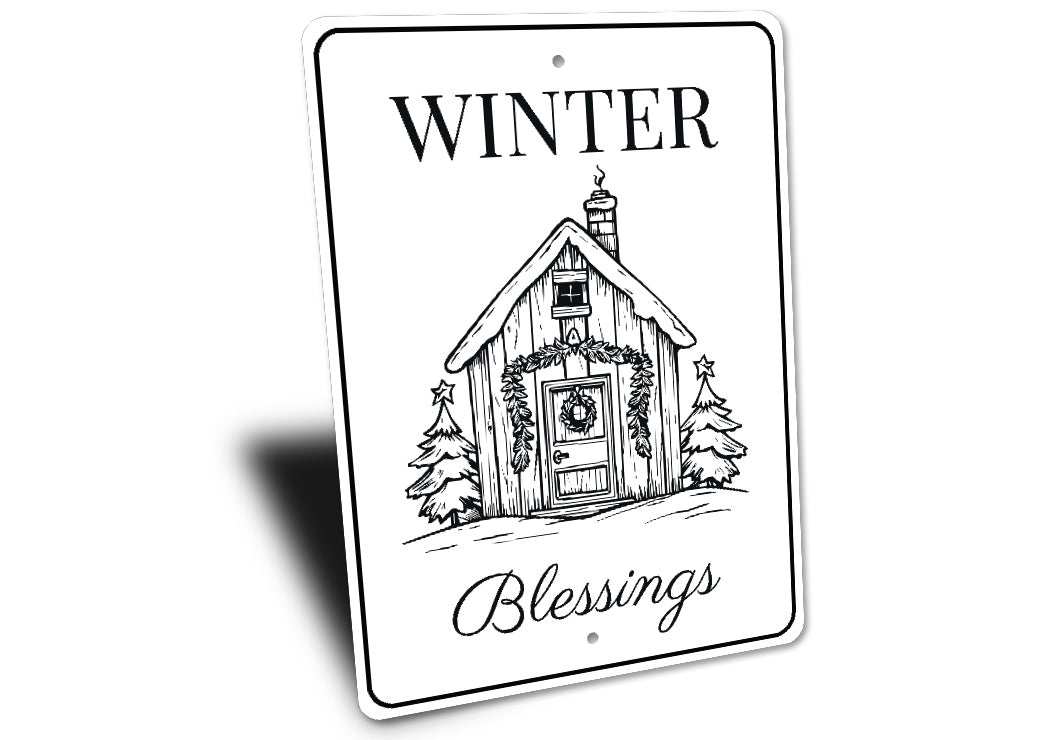 Winter Blessings Decor Sign