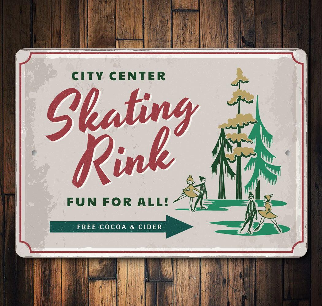 City Center Skating Rink Sign