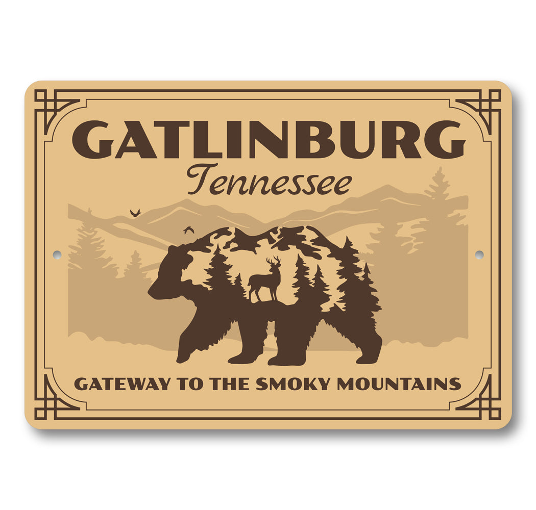 Gatlinburg Gateway To The Smoky Mountains Sign