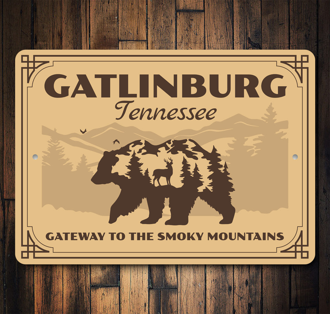 Gatlinburg Gateway To The Smoky Mountains Sign