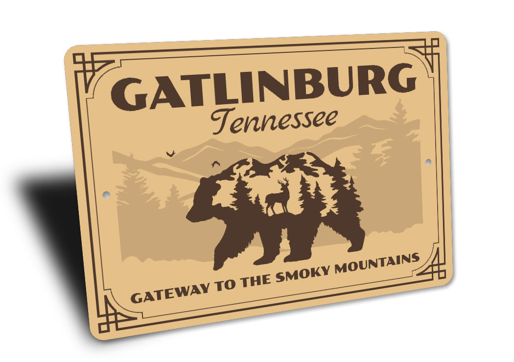 Gatlinburg Gateway To The Smoky Mountains Sign