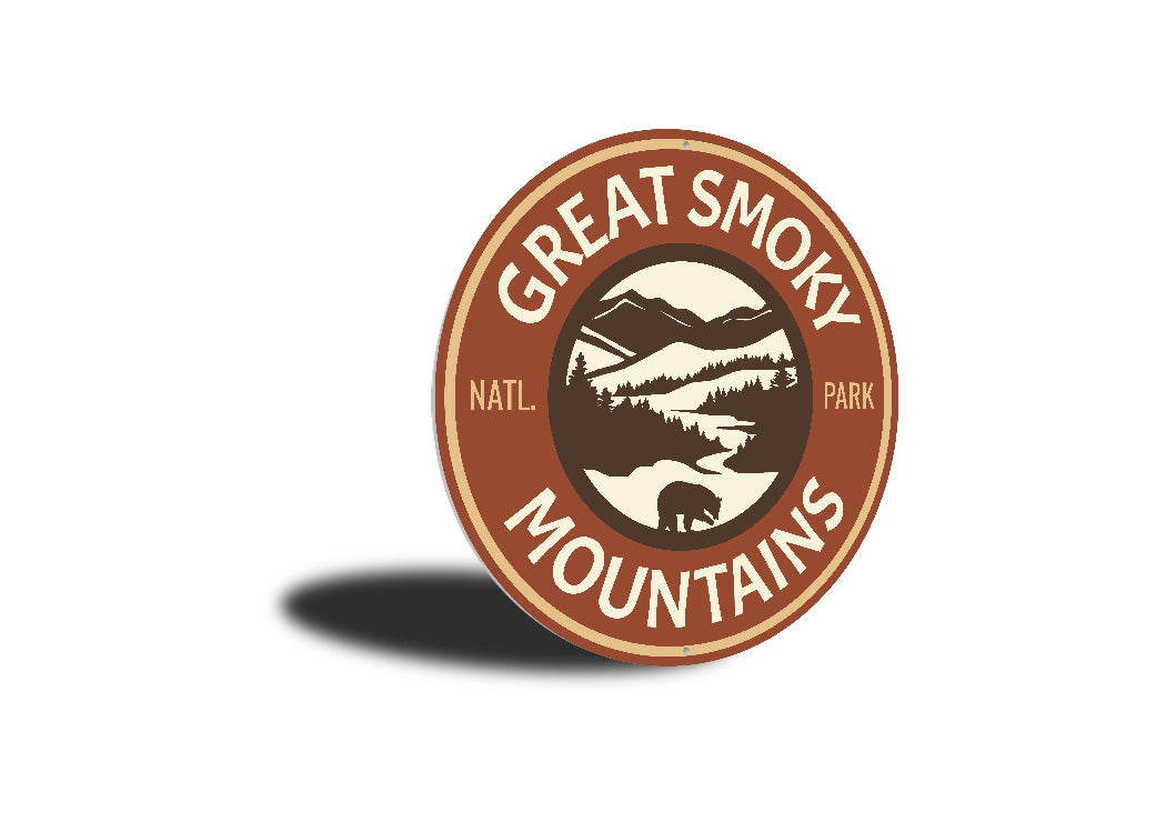 Great Smoky Mountains National Park Round Sign