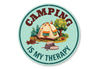 Camping Is My Theraphy Sign