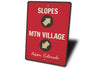 Slopes Mountain Village Aspen Colorado Ski Sign