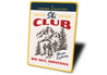 Cross Country Ski Club Big Sky Montana Ski Sign