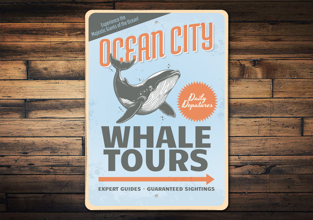 Ocean City Whale Tours Expert Guides Sign