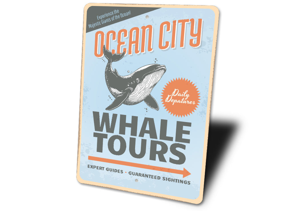 Ocean City Whale Tours Expert Guides Sign