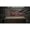 Mountain Lake House Est. Date Rustic Wood Sign