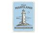 Visit Maryland Lighthouse Sign