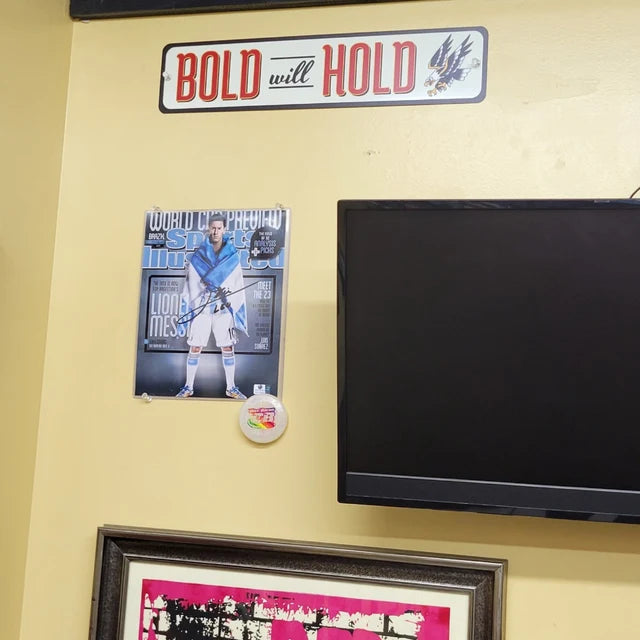 Bold Will Hold Tattoo Studio Sign