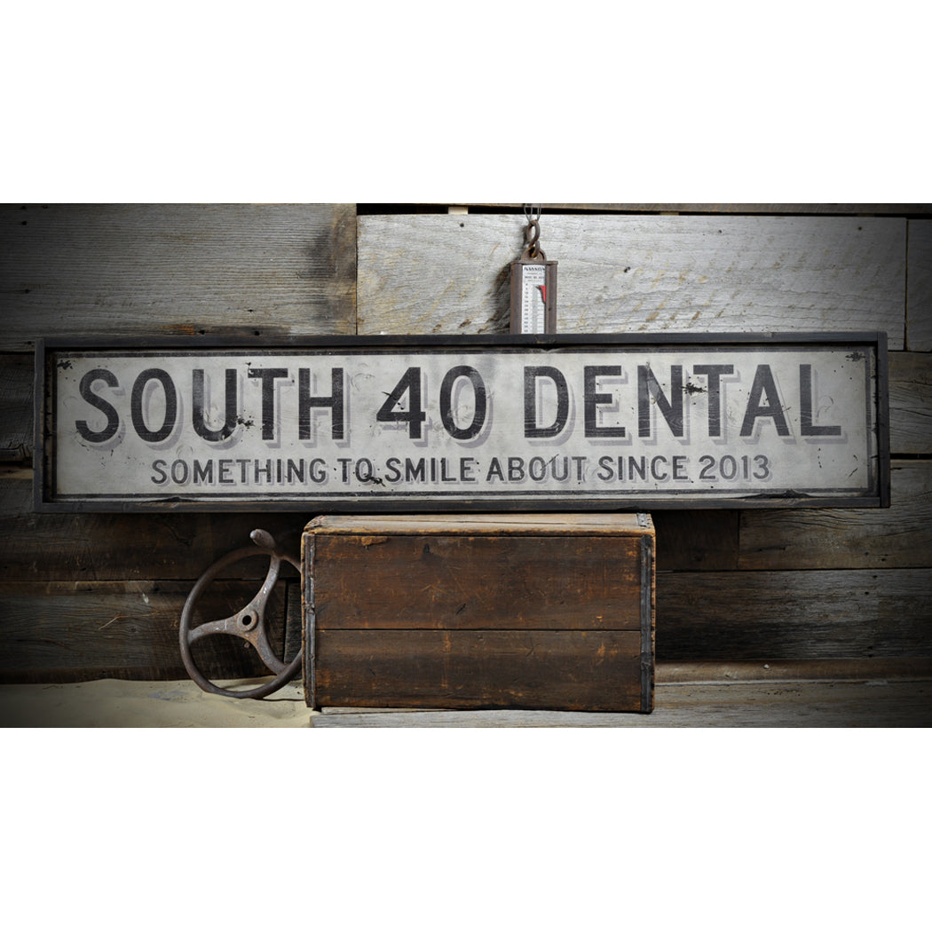 Dentist Office Rustic Wood Sign