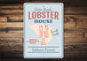 Outer Banks Lobster House Welcome Friends Sign