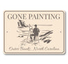 Gone Painting Outer Banks North Carolina Sign